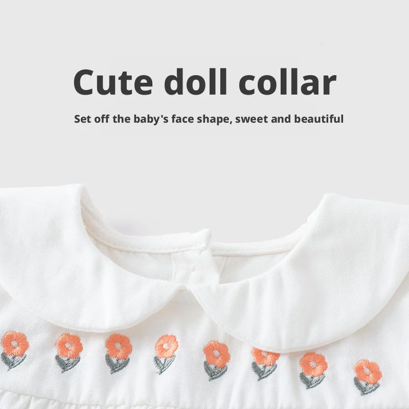 【Youqi】Chinese babytopjes voor 0-2 jaar oud, lente- en herfststijl, modieuze en trendy vroege herfsttopjes voor babymeisjes, kleine prinsessenbasisshirts