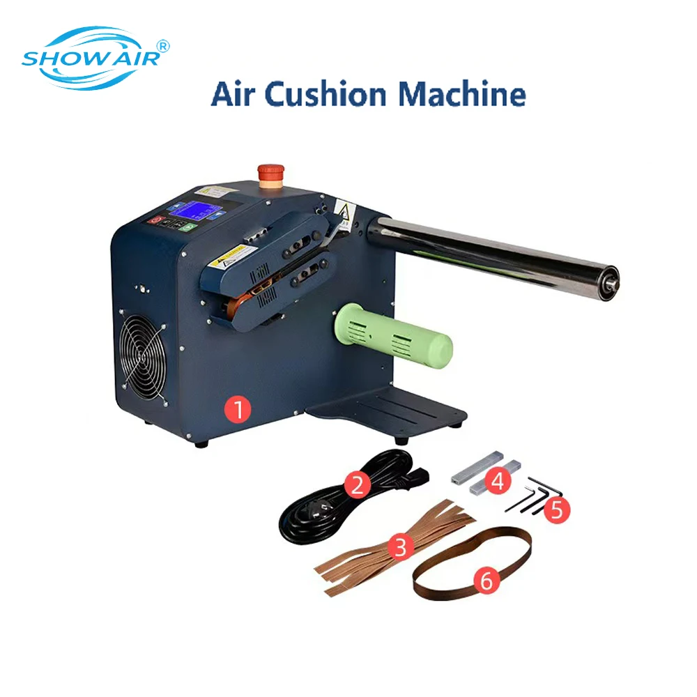 Food Grade Air Cushion Making Machine Air Bubble Film Inflator Gap Filling Packaging Blower Machine For Goods Transport