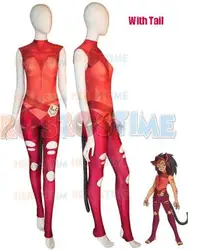 Halloween Catra Suit She Ra Princess of Power Halloween Costume with Tail Woman Girl Adult