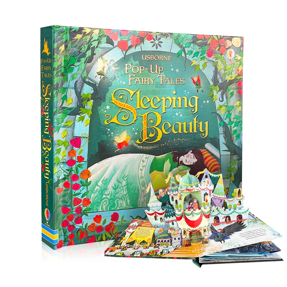 Sleeping Beauty Usborne Books Engish Pop Up 3D Flap Picture Boardbook Montessori Learing Toy Children Christmas Gift Kid Reading