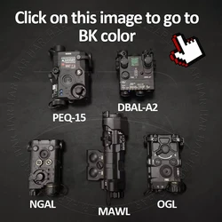 Airsoft Tactical LA-5C PEQ-15 PEQ 15 DBAL A2 L3 NGAL OGL MAWL C1 PERST 4 RAID CQBL 1 Weapon M300C M600A Flashlight WADSN Surefir