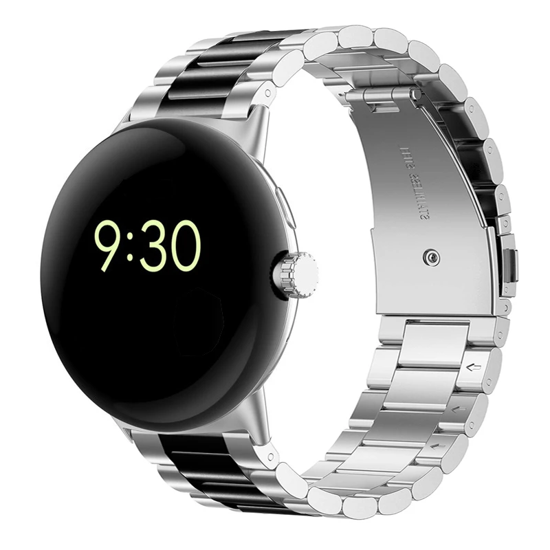 Classic Stainless Steel Strap for Google Pixel Watch1/2 Metal Watch band for Google Watch1/2 Strap image 6