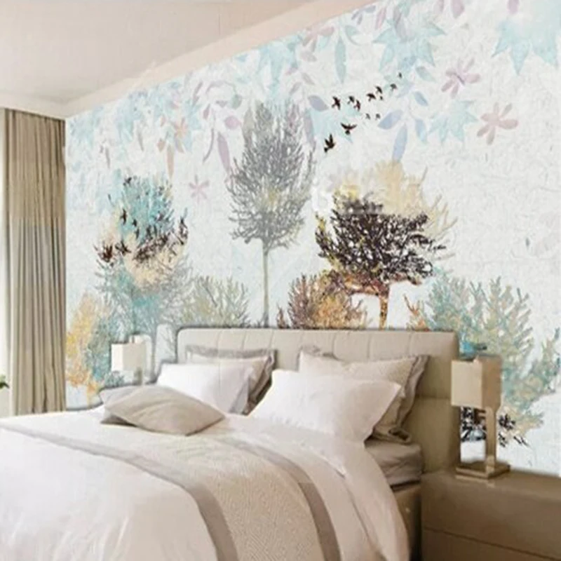 MU9138 Nordic minimalist forest deer living room and bedroom decorative painting TV home decoration background wall