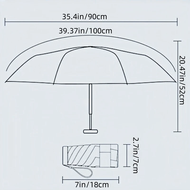 55% Off Mini Sun Umbrella Small Pocket Rain Umbrella Vinyl Folding UV Ultraviolet Protection Sun Shade Pocket Parasol Capsule