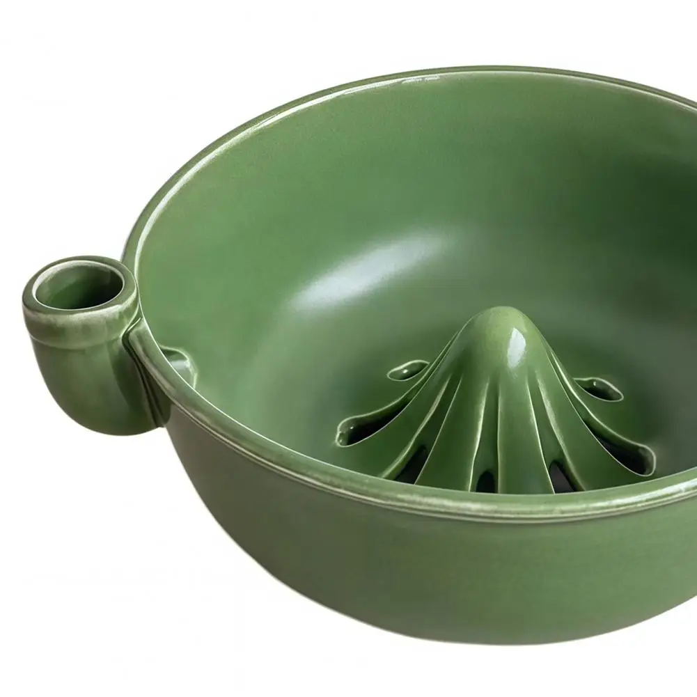 Berry Washing Bowl with Drain Ceramic Self-rinsing Berry Bowl with Drain Vortex Colander for Fruit Prep 3d Printed Quick Drain