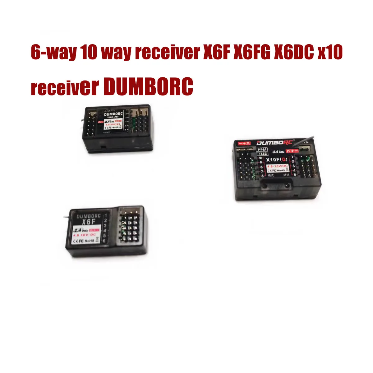 0027Xiaofeixiang 6-way 10 way receiver X6F X6FG X6DC x10 receiver DUMBORC Xiaofeixiang is widely compatible with multiple models