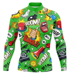 Men's Rash Guard Long Sleeve Surfing Shirts Sunscreen Surf Sweatshirt UV Protection Swimwear Quick Dry