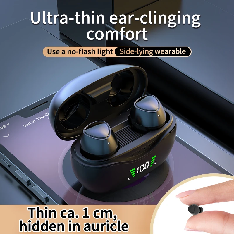 

Mini True Wireless Headset with Digital Display Bluetooth Earphones HiFi Sound Quality Earbuds Extra Long Endurance Headphones