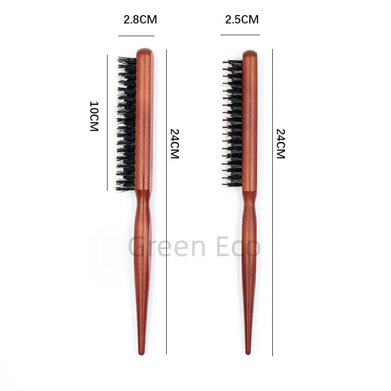 Hair Styling Tools Set - Slim Line Comb, Professional Salon Teasing Brush