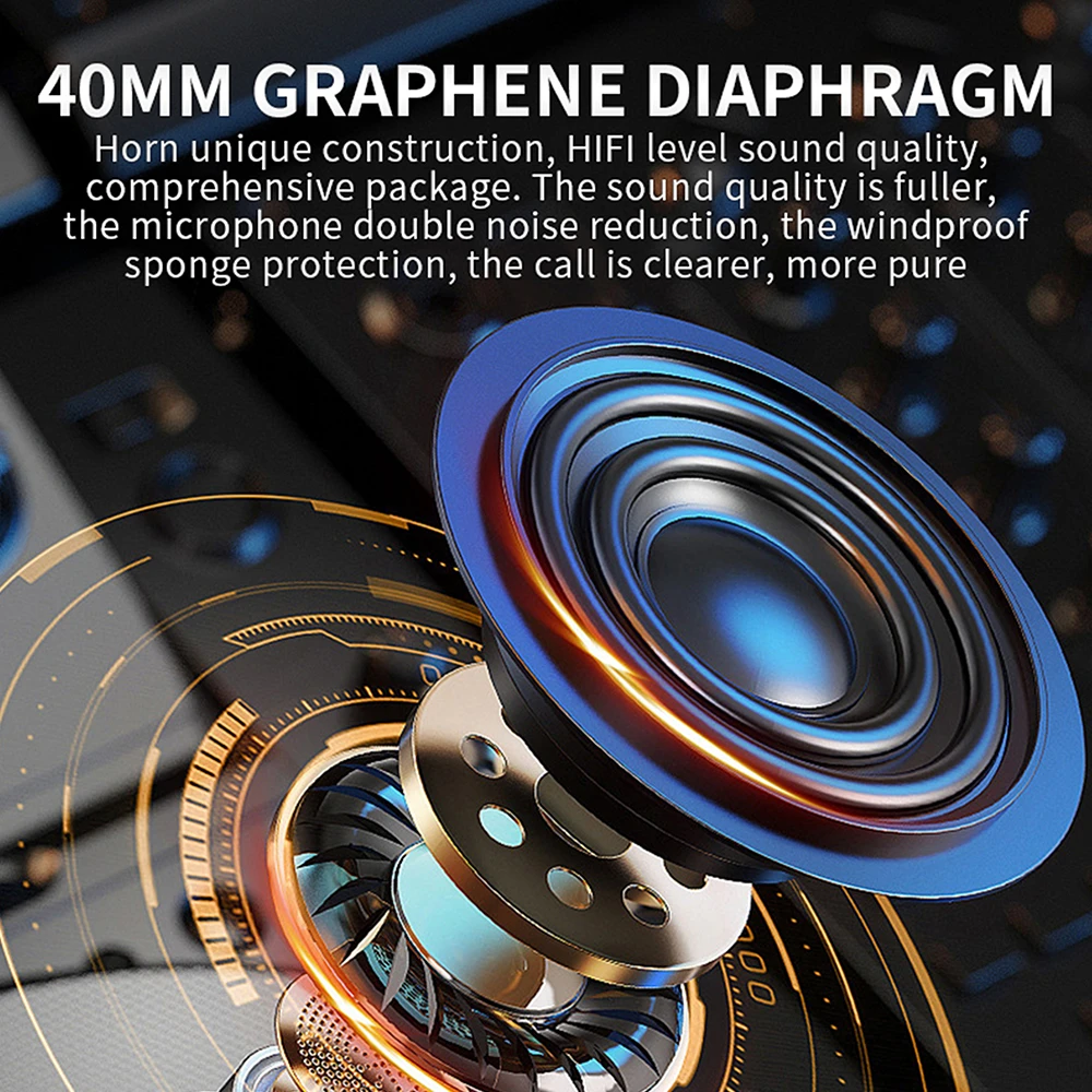 Motorcycle Helmet Headset Bluetooth Wireless IPX6 Waterproof Noice Reduction Earphone Super Long Standby HandsFree Headphone