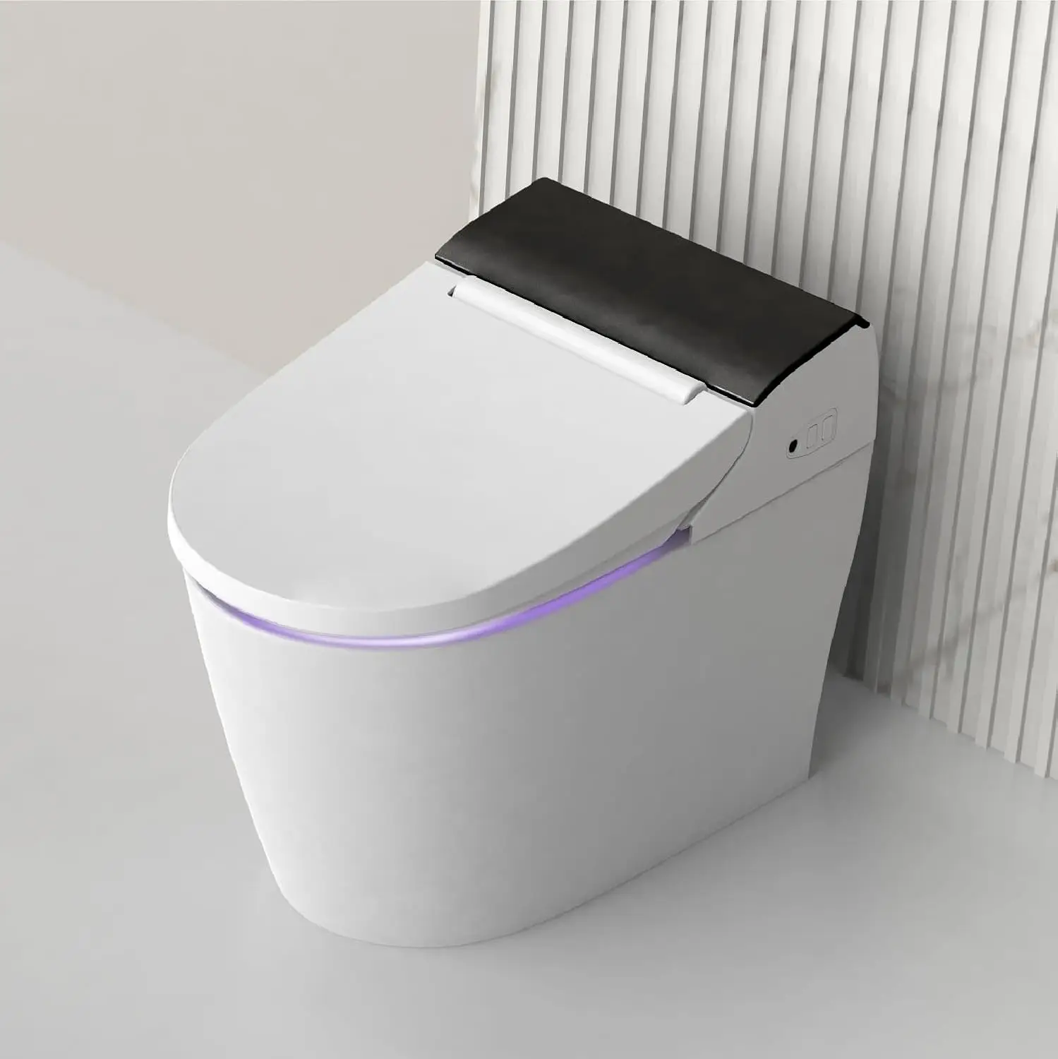 Smart Bidet Toilet for bathrooms One Piece Integrated Toilet with bidet built in Auto Dual Flush LED Light Heated Seat