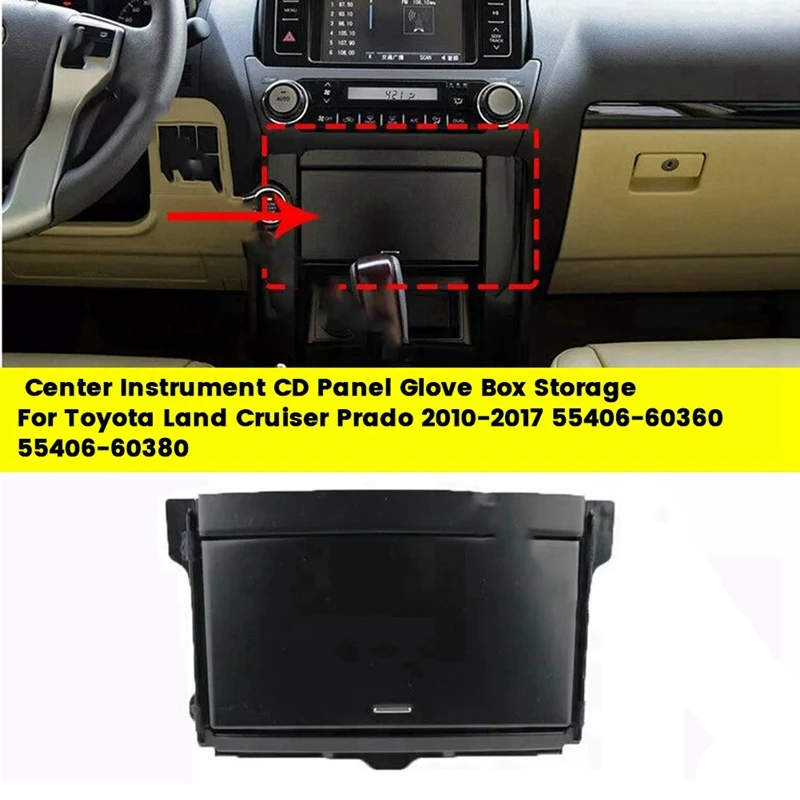 55406-60360 Center Console CD Glove Box Sundries Storage Box Assy For Toyota Land Cruiser Prado 2010-2017 55406-60380