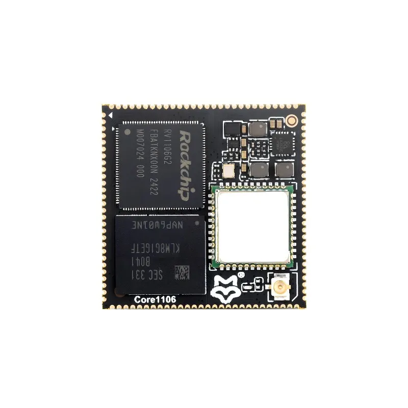 Основная плата Luckfox Core1106 на базе чипа Rockchip RV1106, 8 ГБ eMMC, встроенные процессоры ARM Cortex-A7/RISC-V MCU/NPU/ISP