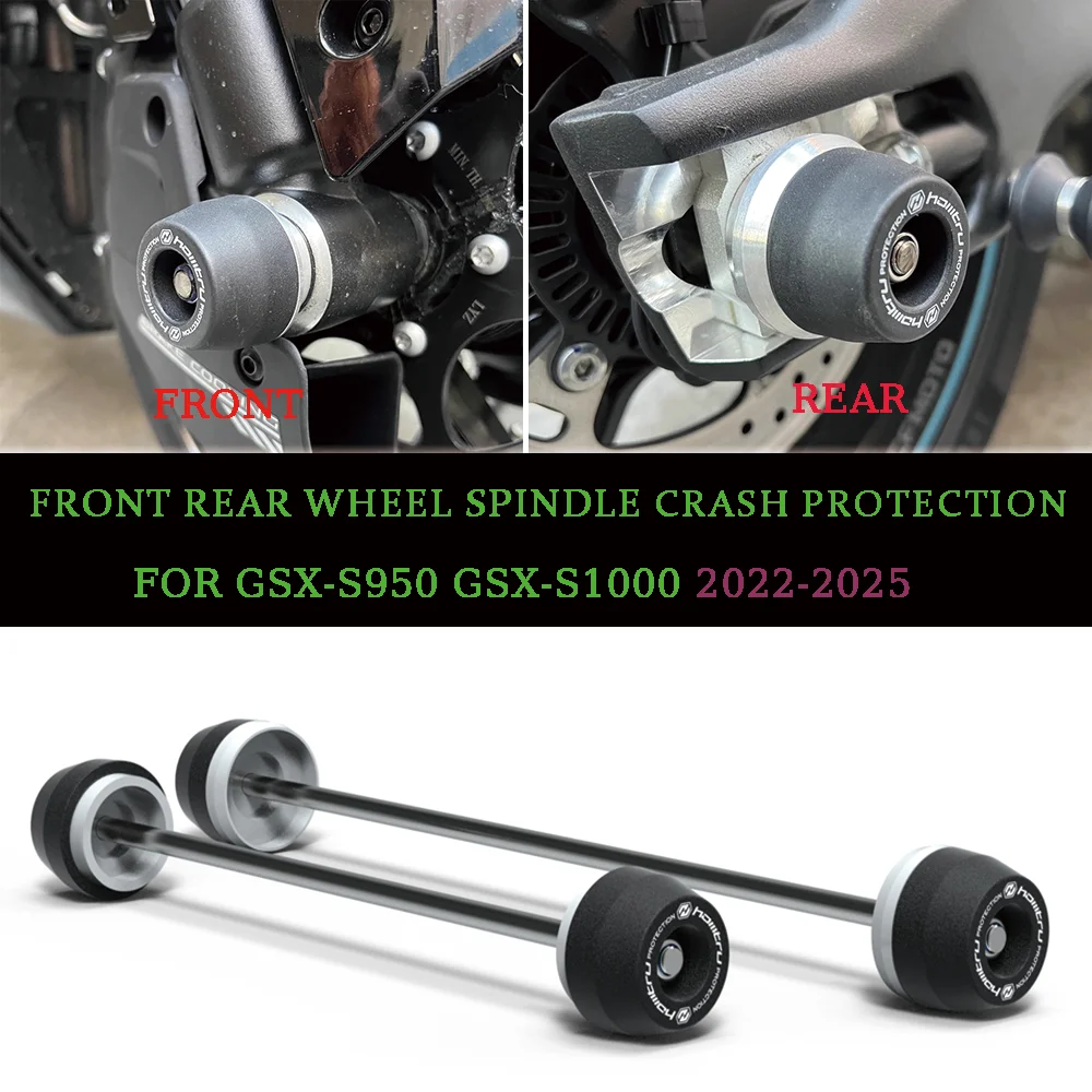 

For Suzuki GSX-S950 GSX-S1000 GSX S1000 2022 2023 2024 2025 Motorcycle front and rear spindle protection slider wheel device