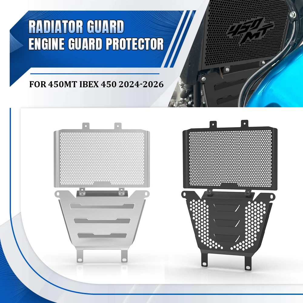 

New For CFMOTO 450MT 2024 2025 2026 450 MT Accessories Front Shield Protection Engine Cover Fan Protector Radiator Grille Guard