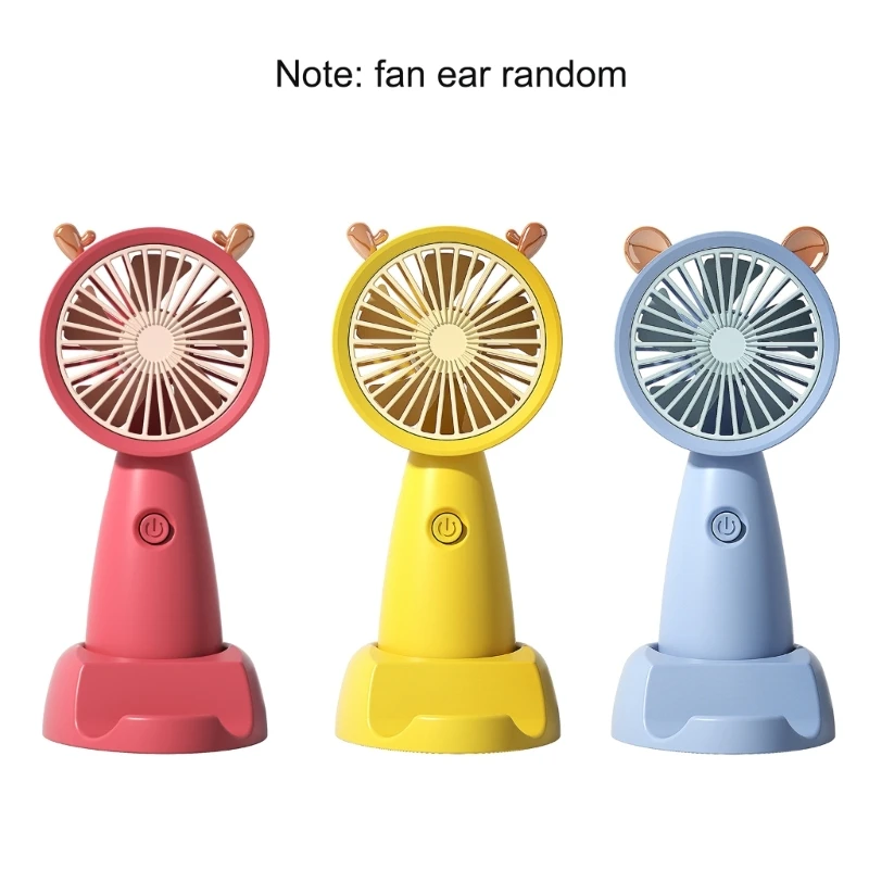 

New Handheld Portable Fan USB Charging Cartoon Dormitory Mini Phone Holder