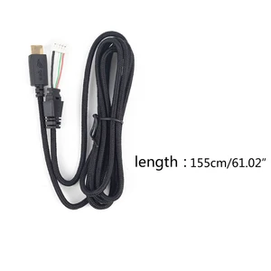 Para asus rog delta USB-C gaming headset cabo aux fio fone de ouvido cabo linha 6 principais vendas chaveiro asus rog - №3