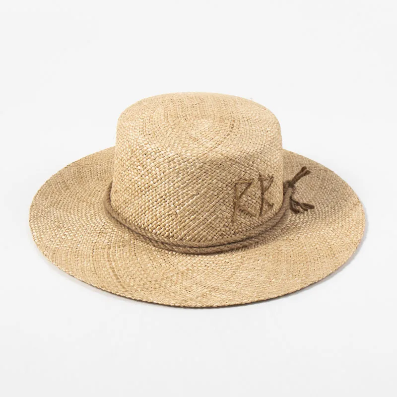 Fashion Letter Desige Summer Sun Straw Hats For Women Luxury Brand Tea Party Hat Dress Up Ladies Suncreen Beach Hat On Holiday