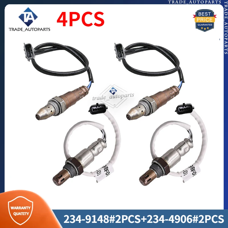 

234-9148 234-4906 Upstream & Downstream Oxygen Sensor 4PCS For 2015-2019 Nissan Frontier 4.0L 226931PM0A 22693-9HP0A 226A0-9BF0B