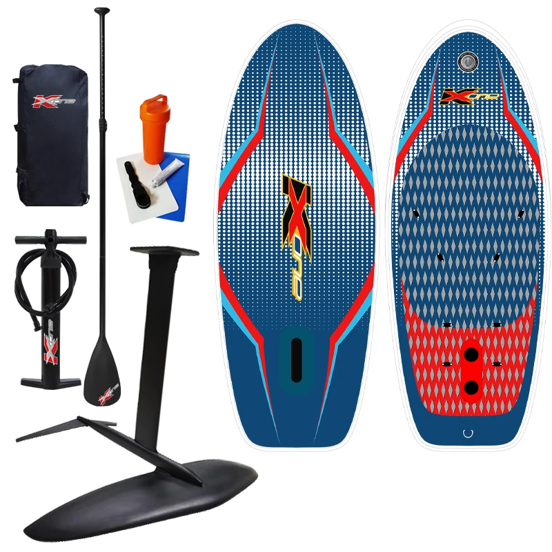 SUP-Planche d'aile gonflable hydroptère, carbone avec aile à vent