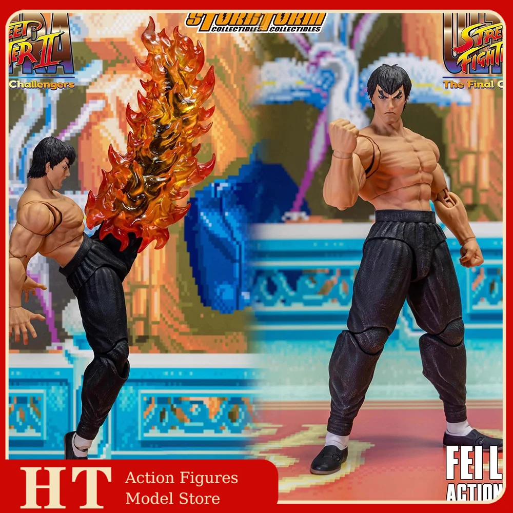 In Stock Storm Toys 1/12 Scale Ultimate Street Fighter 2 Classic Characters Feilong Full Set Model 6Inch Action Figure Doll