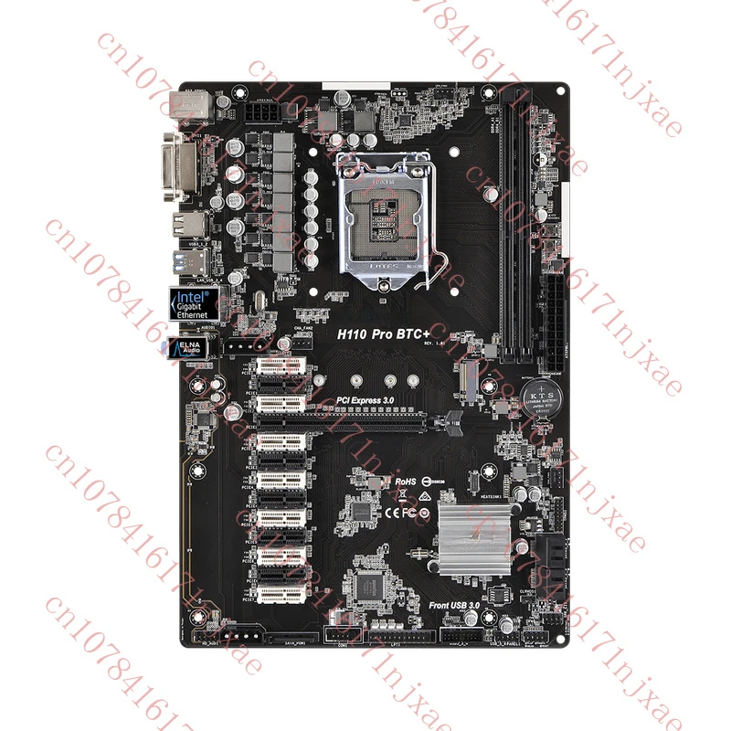 

Материнская плата для ASRock H110 Pro BTC + поддерживает 1151PIN 6/7/8 8100 64 ГБ DDR4 DVI.