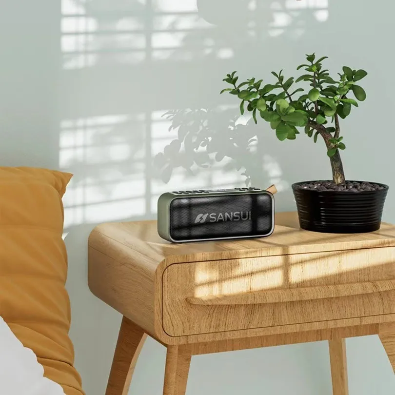 

SANSUI F36 Ретро Bluetooth-динамик 18 Вт Мини-двойной динамик Радио для пожилых людей Музыкальный плеер Подключаемый портативный динамик Поддержка FM/TF/AUX
