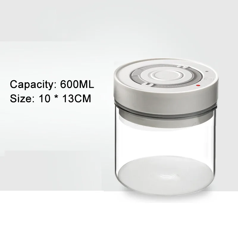 USB electric coffee bean storage tea glass storage vacuum sealed jar