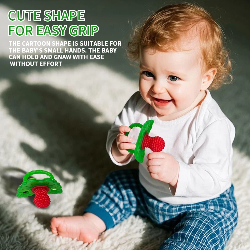 جل تسنين للأطفال من السيليكون الكرتوني، عصا أسنان مضغ مضادة للعض، مثبت أسنان، لهاية، متعة العض #4