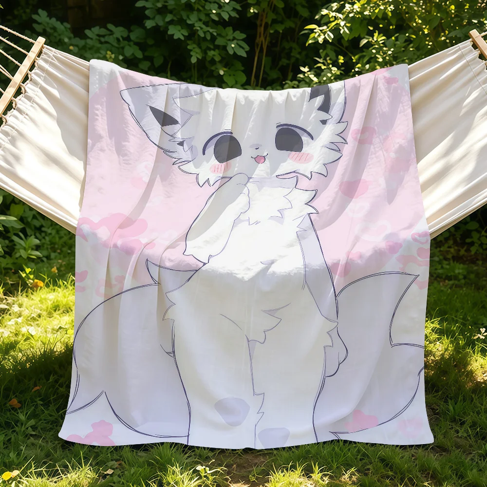 B-Boykisser Silly Cat Cute Blanket Suitable For Sofas Beds Offices Cars Outdoor Travel An Ideal Gift For Friends Family