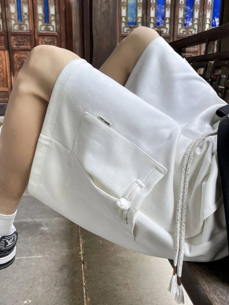 

New Chinese Sle Men's ort Pants Summer Trend Thin Qui Dry Breathable Sports Loose Straight Casual Five-Point Pants