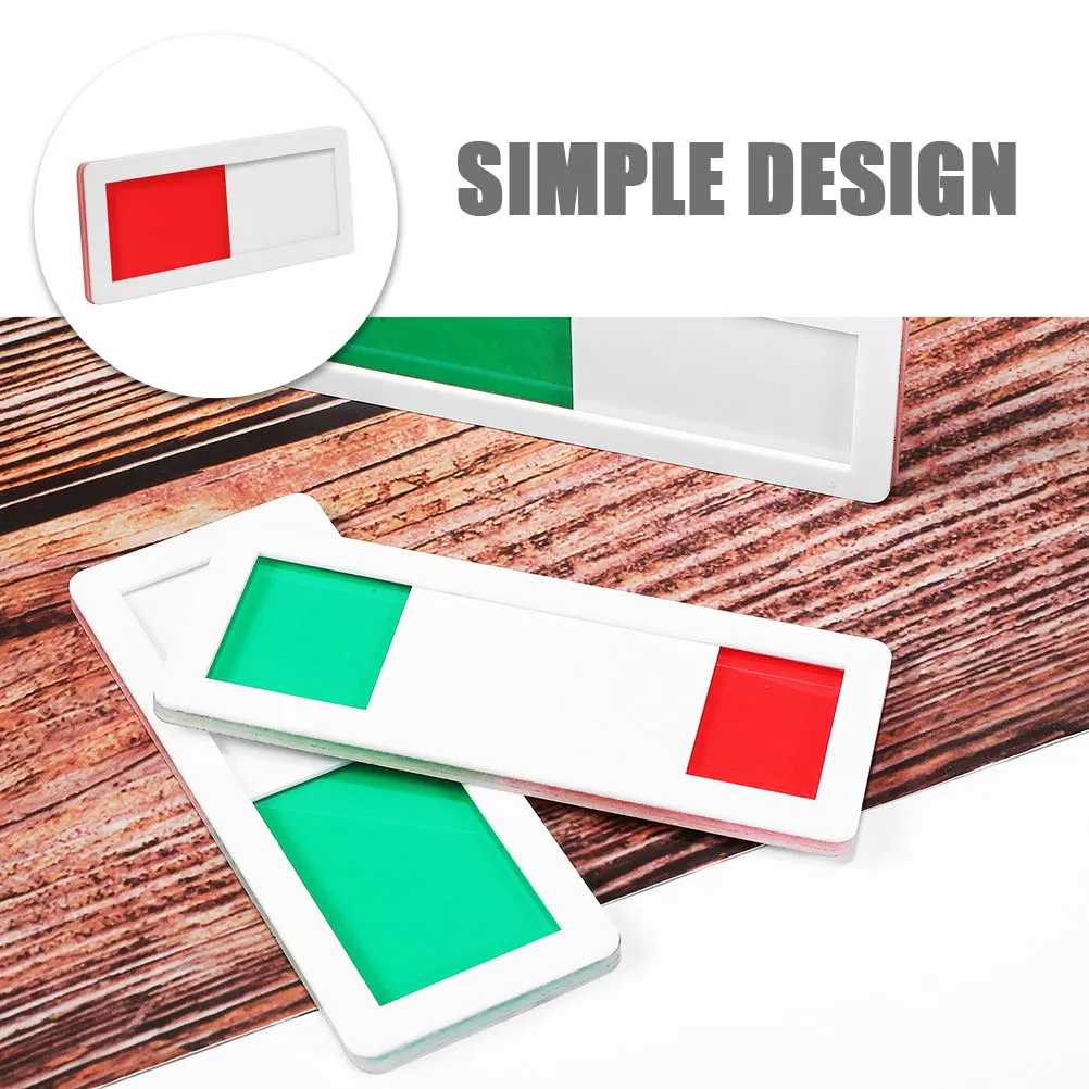 

Sturdy Office Door Slider Privacy Indicator Scratch-Proof Bright Color Meeting Room Sign Business Door Occupied Vacant