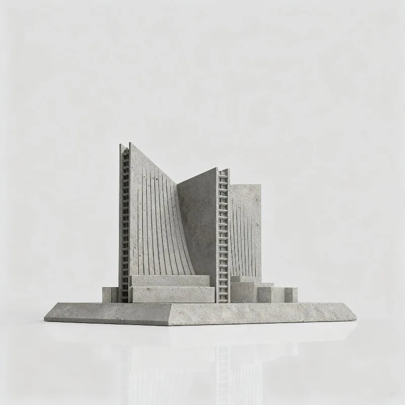 St. Mary's Cathedral,cement building model,minimalist style home decoration,office desktop ornaments,art collection decor gifts