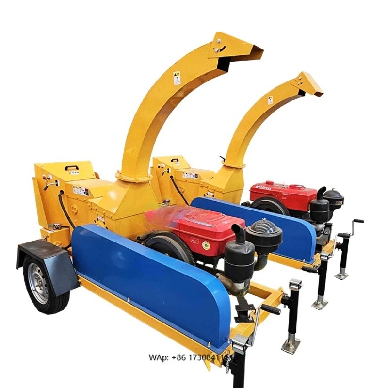 Tree Machine Wood Chipper With Forestry Cutting Teeth New Condition Tractor Stump Chipper and Shredder for Chips