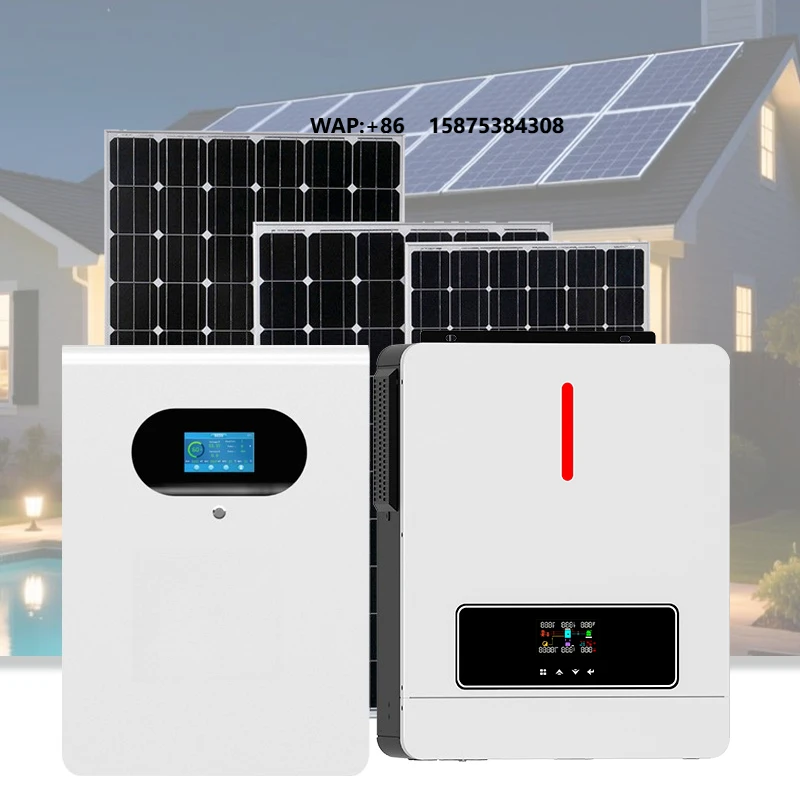 10000+ Cycle 10 Years Warranty Solar System 10Kw 15Kwh Inverter 51.2V 300Ah 48V Lifepo4 Battery Pack 500wp Solar Panels
