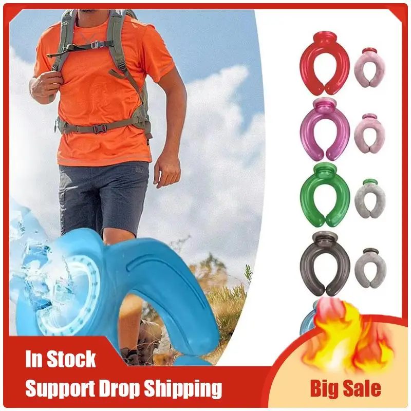 

A35F Новый многоразовый холодный воротник, подушка для льда, портативный охлаждающий пакет для шеи, крутой замораживающий спорт на открытом воздухе, бег, велоспорт, шейный кулер, ремешок