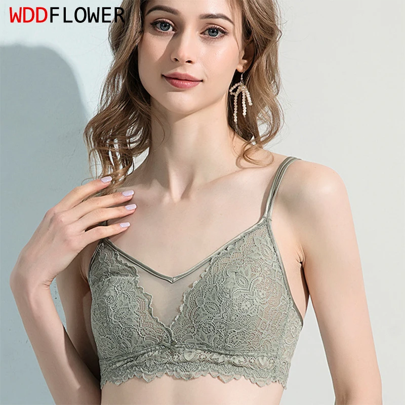 

Women Silk Bra 100% Mulberry Silk Lining with Lace Outside Thin Type Padded Wireless Bra Bralette Solid Colors S M L TG250