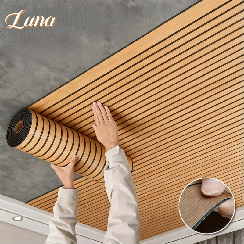 

Обои с искусственной решеткой под дерево, самоклеящиеся наклейки на стену, украшения на стену, 3D обои, толстая контактная бумага, отклеивающаяся и приклеиваемая