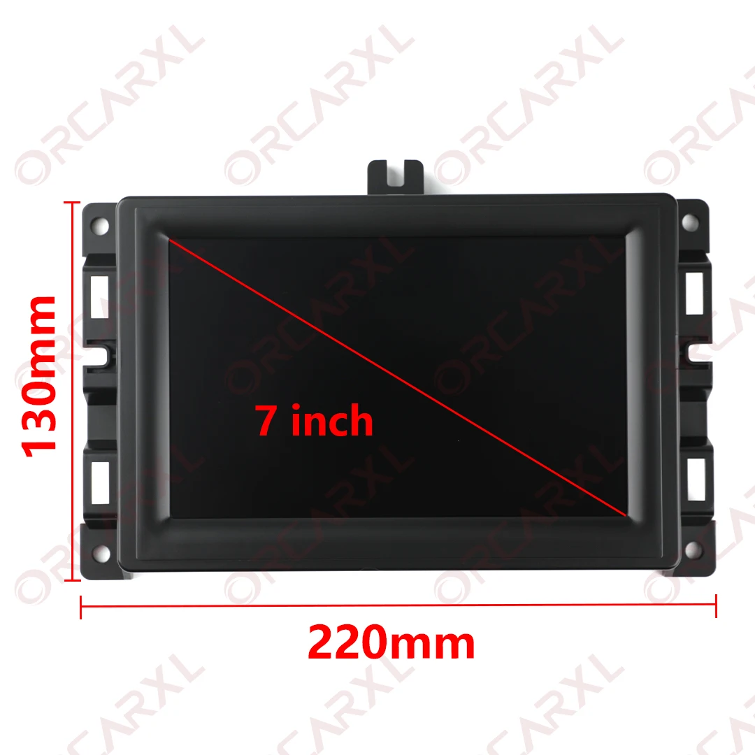 TDO-WXGA0700K00033-V2 TDO-WXGA0700K00057-V1 7 inch LCD Display Touch Screen Radio Navigation For JEEP Compass 2017- 2022 Radio