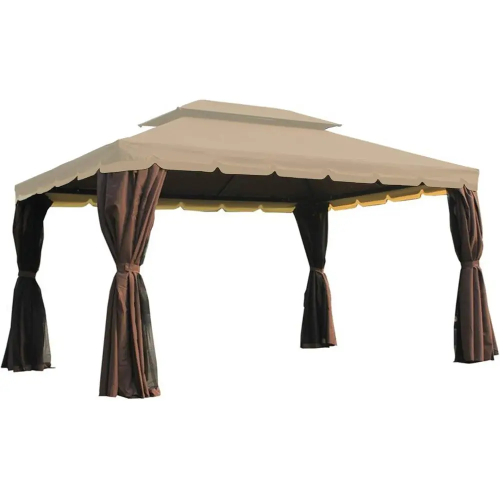 

Улучшенная по характеристикам ткань Riplock 350 для замены тента 10 x 13 футов для беседки, модель ELS 01-0879, OTSU1444, 84C-101