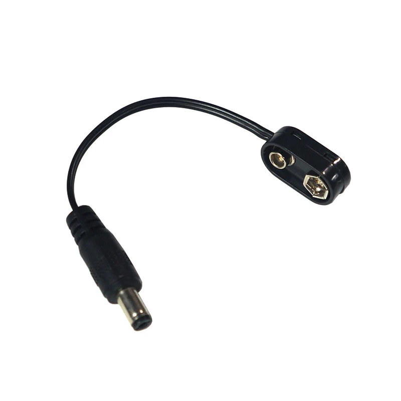 15cm 9V Battery Clip Converter Power Cable Connector Pedal Effect Male Cable 9Volt Power Supply Cable Guitar Accessories