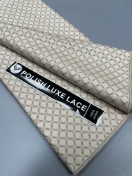 Luxury 2024 New 100% Cotton African Fabric High Quality Swiss Voile Polish Luxury Lace Cotton Fabrics For Men And Women Dress FS