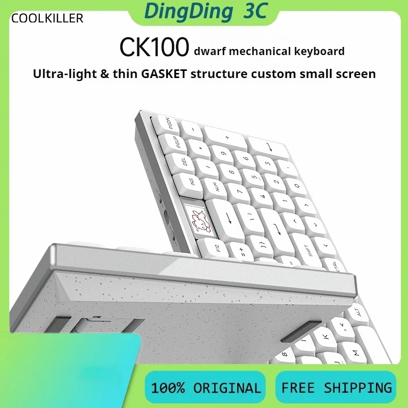 

Mechanical Keyboard Cookiller CK100 Dwarf, беспроводная Bluetooth-клавиатура для ноутбука, планшета, офиса, портативного игрового киберспорта