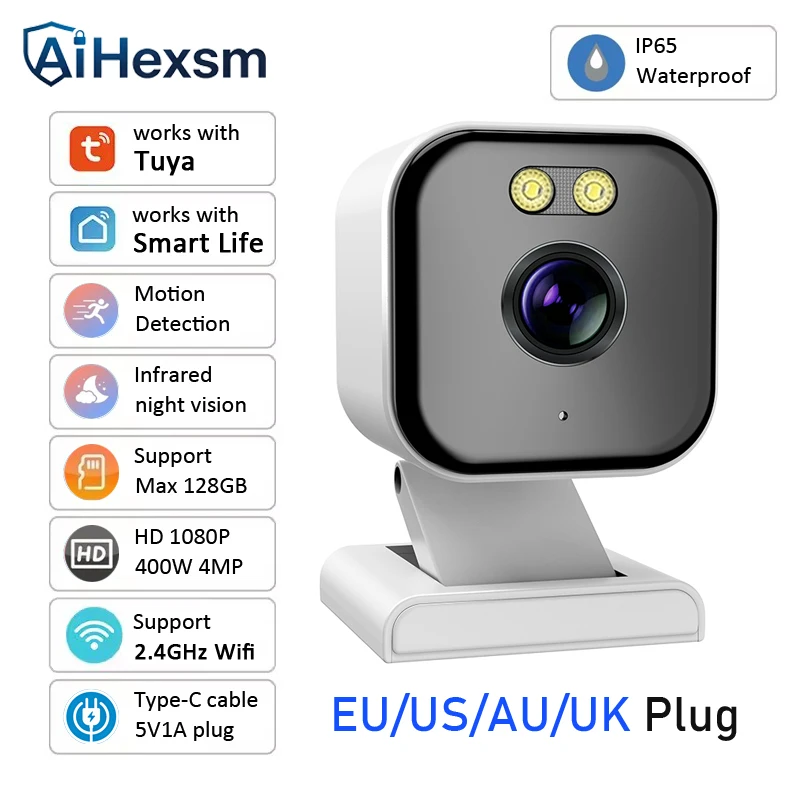 

Wireless 4MP Tuya Magnetic Camera Human Detection CCTV Video Surveillance Camera Home Smart Life Wifi Security Baby Monitor Cam