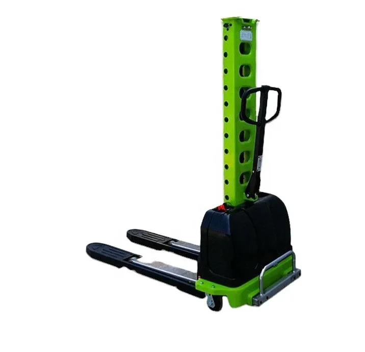 Semi-electric Self Lifting Stacker  Electric portable Self Loading Stacker