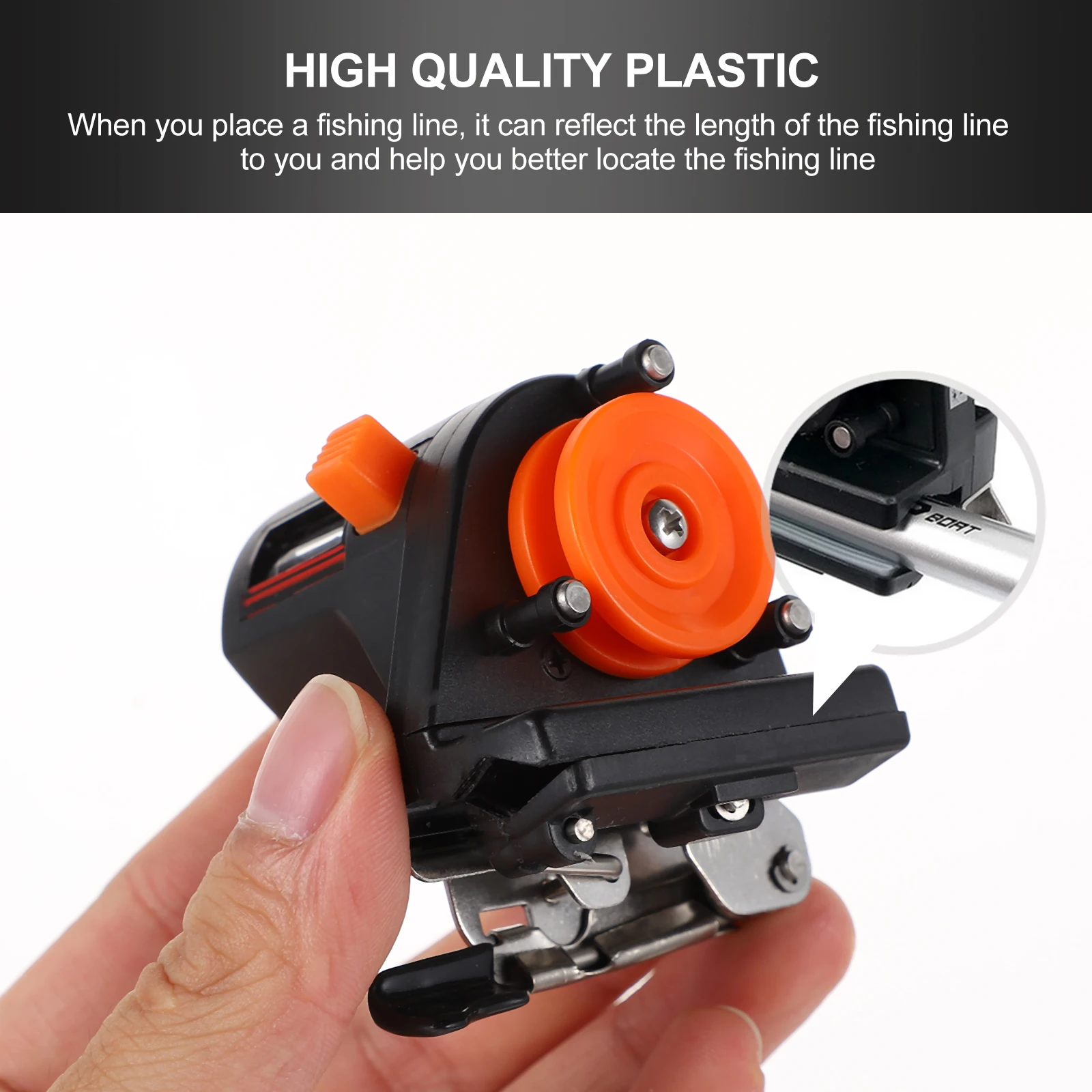 

Fishing Line Counter Durable Plastic Bidirectional Length Measurer Wire Gauge Tool Fish Line Measure Fishing Supplies
