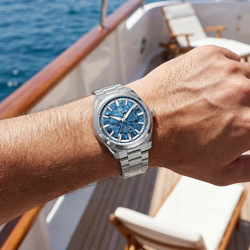 ADDIESDIVE Luxury Watch Sapphire Titanium Dial 9015 Mechanical Automatic Watch Men 200m Waterproof Diving Wristwatch New K006 view 6