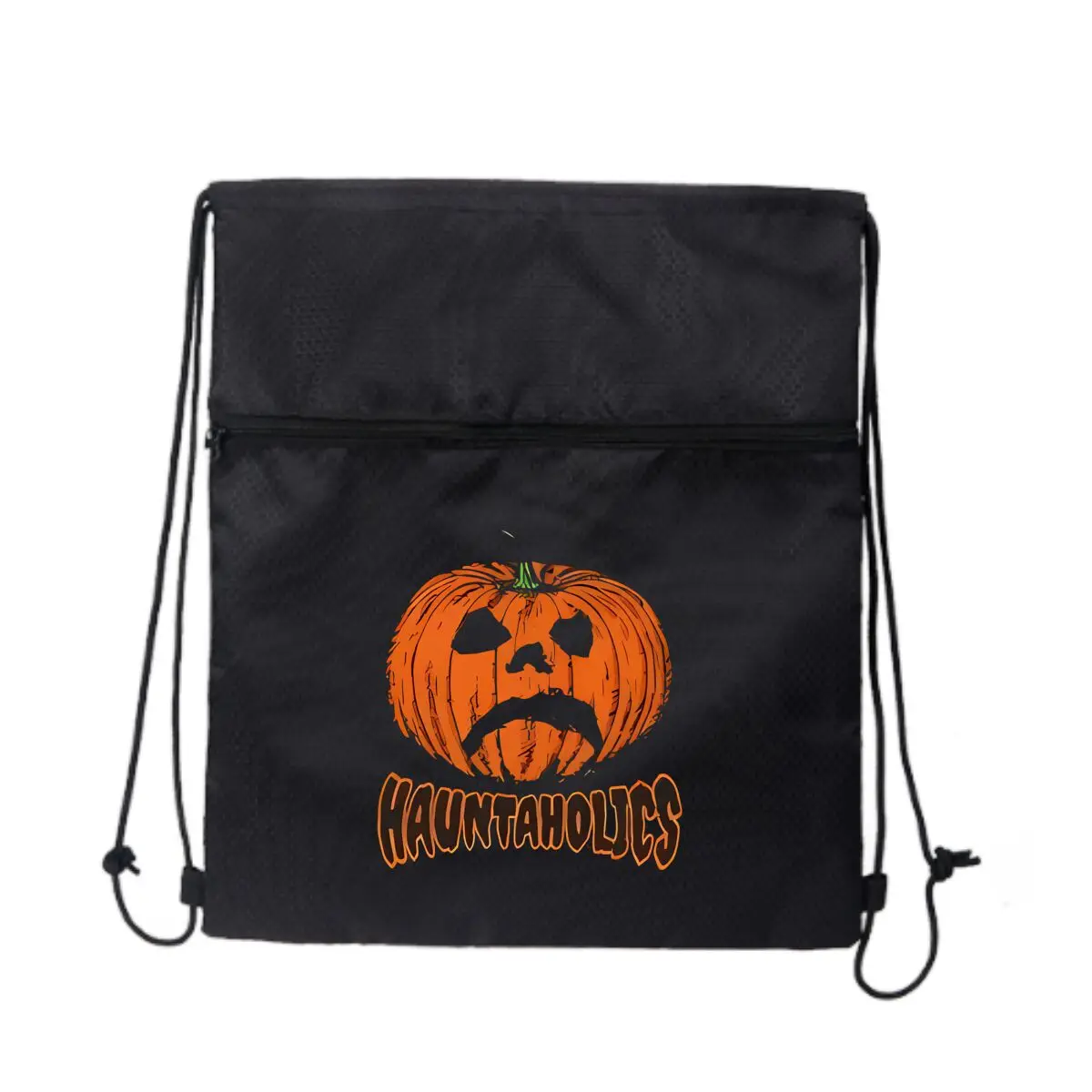 

Рюкзак Hauntaholics с рисунком тыквы на шнурке, унисекс, школьная спортивная сумка для спортзала