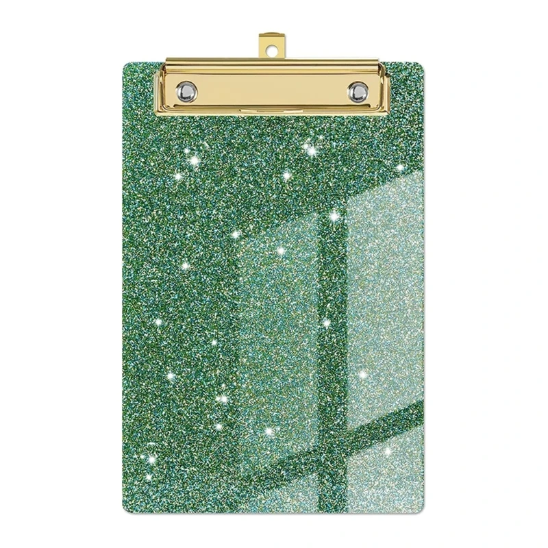 Acrylic Office Clipboard Glitter File Clipboard Writing Tablet 4x6Inch Clipboard