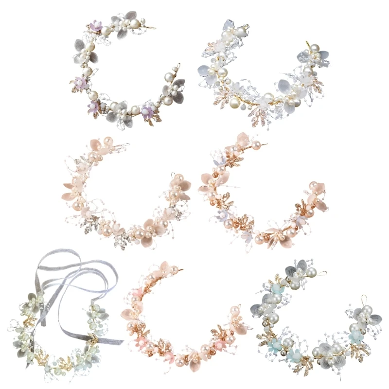 

Glinting Pearls Hair Jewelry Queen Jewelry Hairband for Pageants Proms Bridal Wedding Bridal Wedding Headwear Y08E